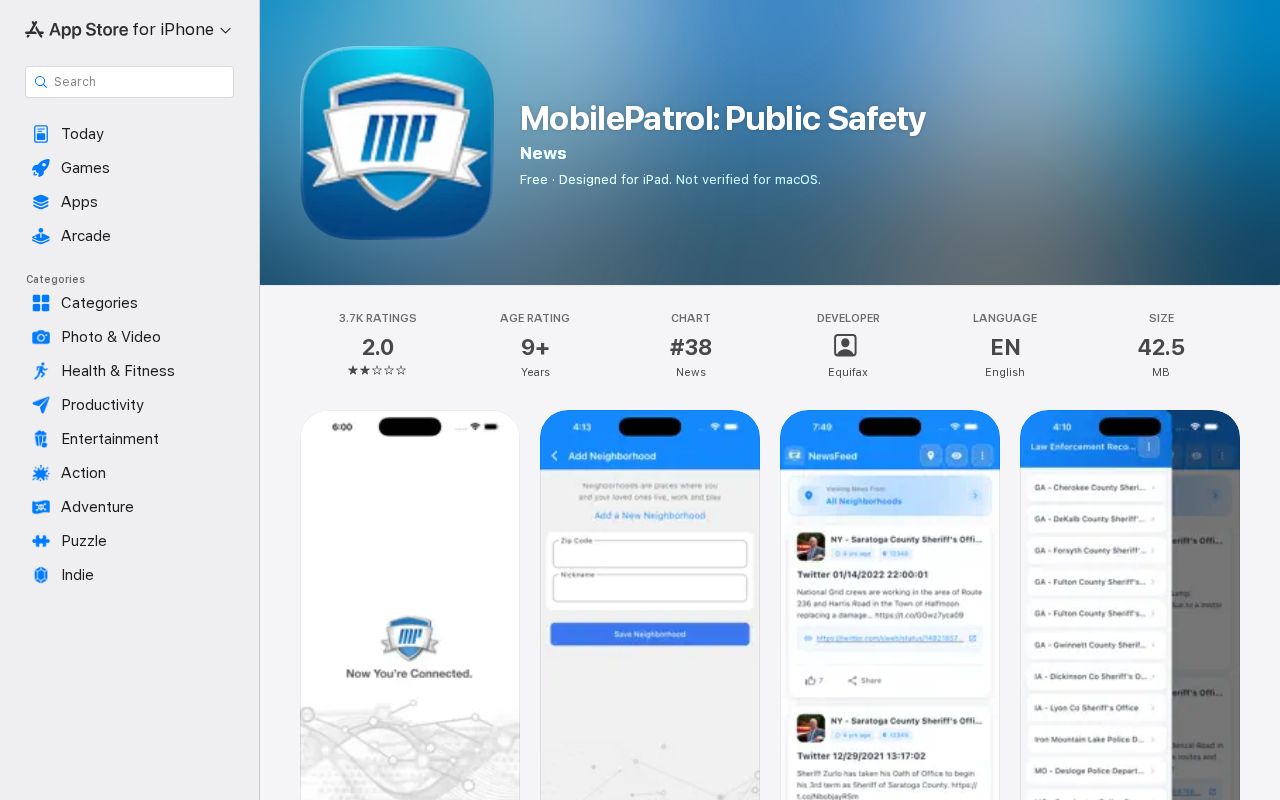 MobilePatrol public safety app listing referenced for Miller County custody checks